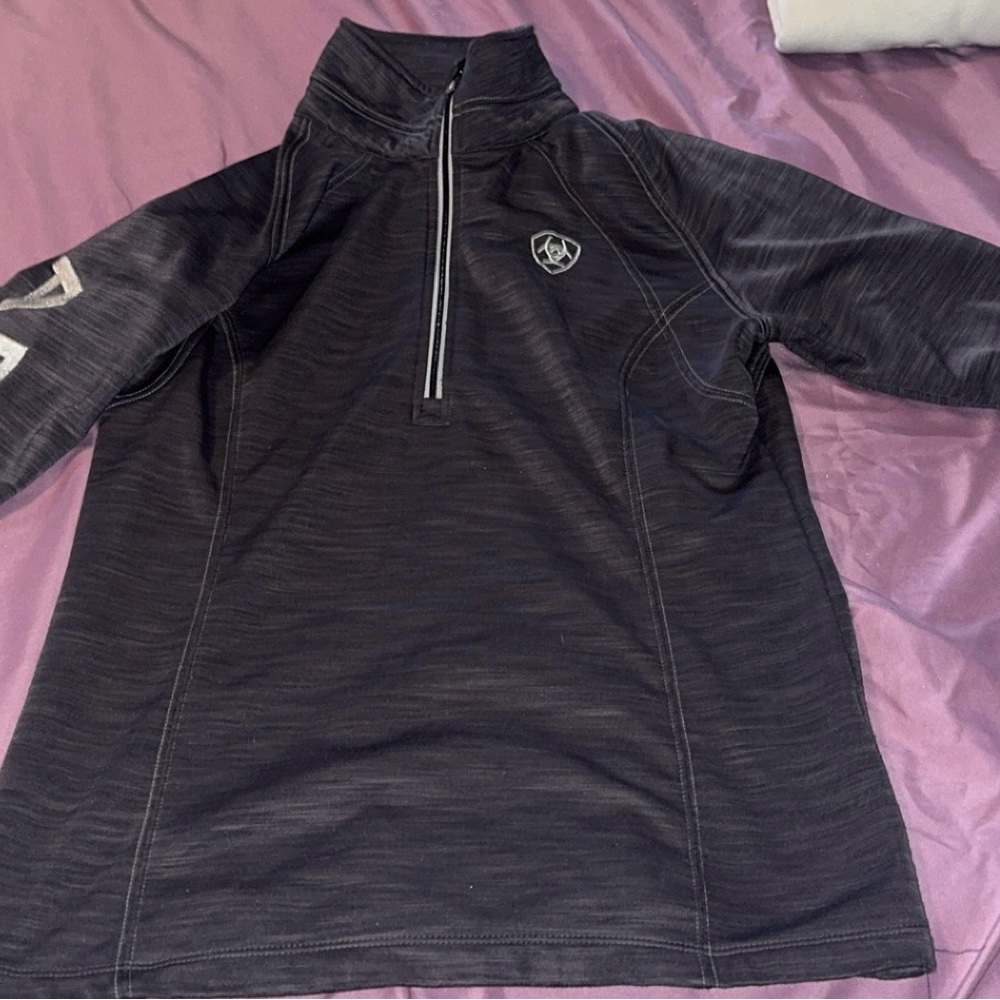 Ariat Tek Charcoal Quarter-Zip Pullover